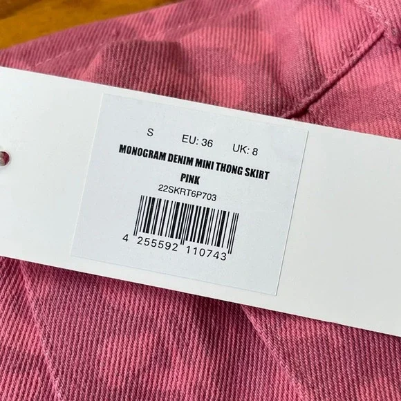 Namilia Dolls Kill Denim Skirt Pink Pleated Micro Mini Small, Punk - Picture 6 of 15